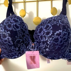 Savage Fenty Floral Lade Push Up Bra